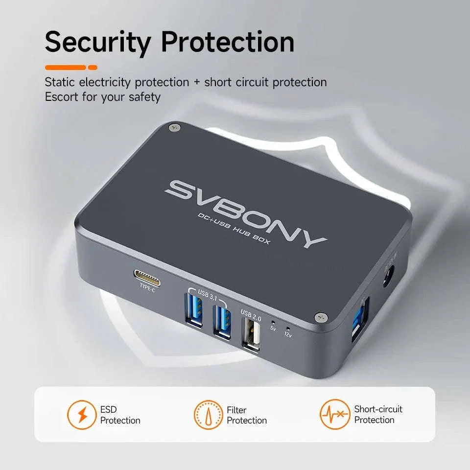 SVBONY SV241 Astronomy DC + USB Power Hub for Astrophotography-SV241X2 / CN