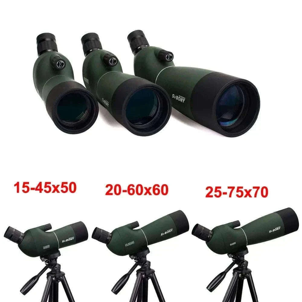 SVBONY SV28 25-75x70 Spotting Scope for Clear Distance Viewing-Black 25-75X70