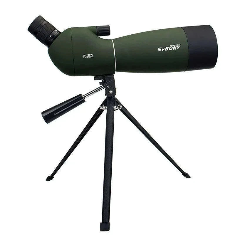 SVBONY SV28 25-75x70 Spotting Scope for Clear Distance Viewing-Black 25-75X70