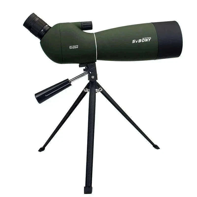 SVBONY SV28 25-75x70 Spotting Scope for Clear Distance Viewing-Black 25-75X70