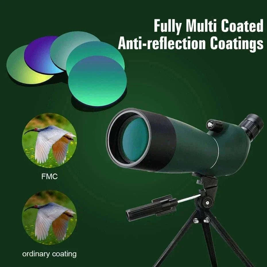 SVBONY SV28 25-75x70 Spotting Scope for Clear Distance Viewing-Black 25-75X70