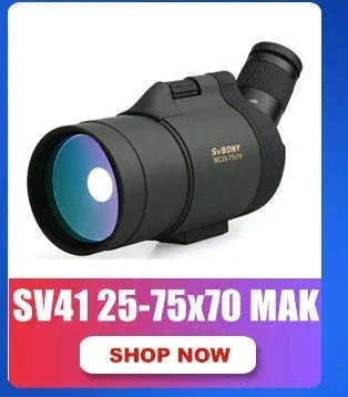 SVBONY SV28 25-75x70 Spotting Scope for Clear Distance Viewing-Black 25-75X70