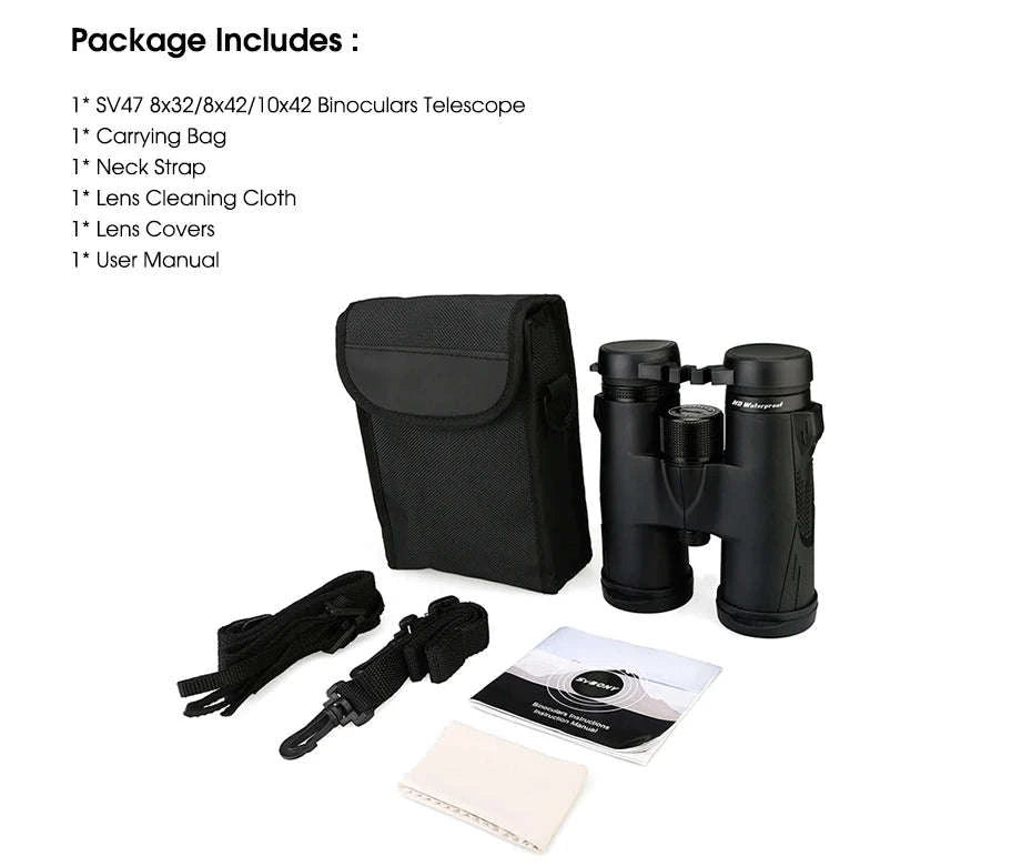 SVBONY SV47 Bird Watching Binoculars – Waterproof Outdoor Optics-8X42mm