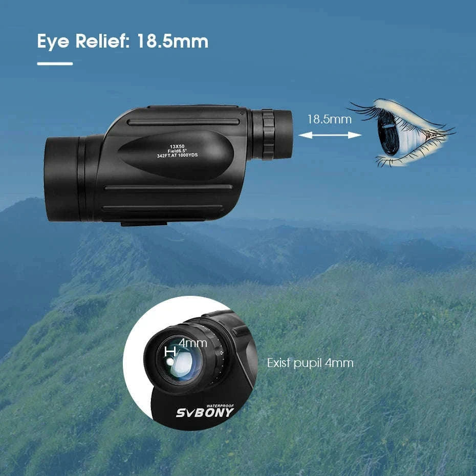 Svbony SV49 Monocular Telescope for Travel and Outdoor Viewing-SV49 10-30x50