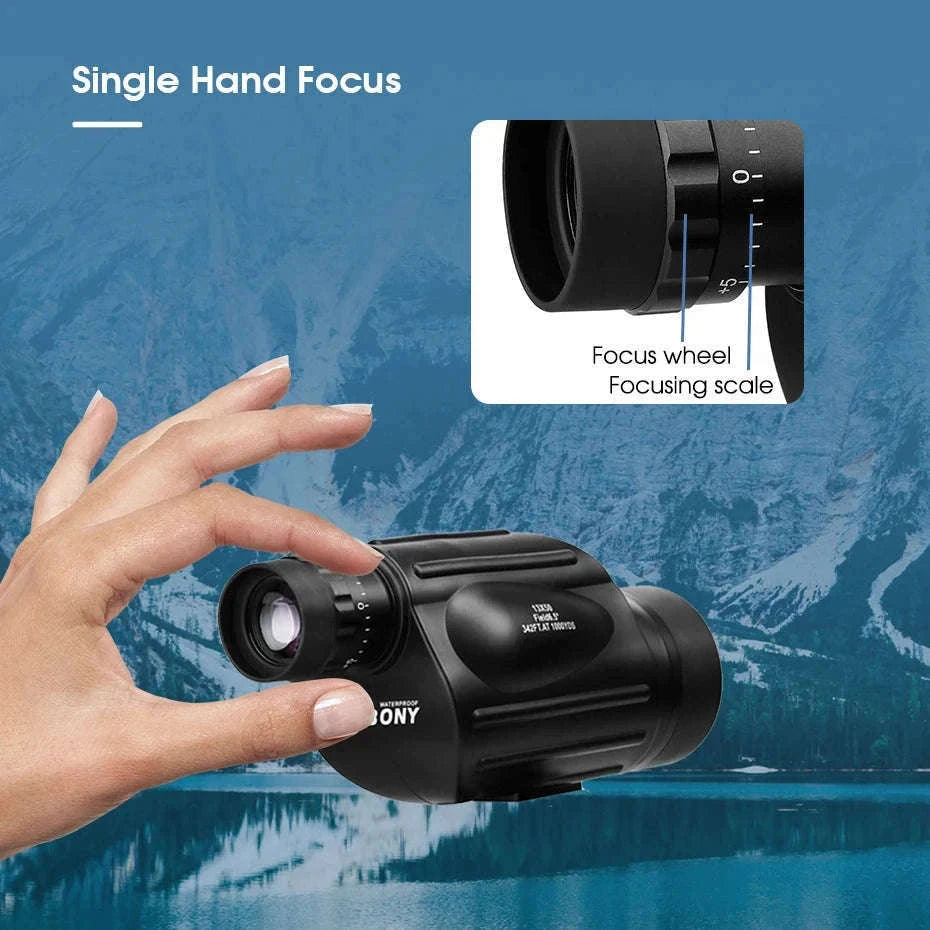 Svbony SV49 Monocular Telescope for Travel and Outdoor Viewing-SV49 10-30x50