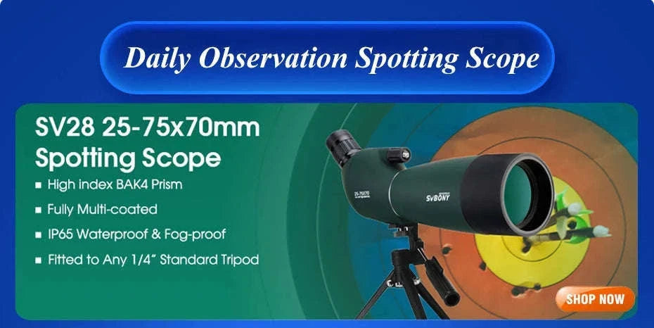 Svbony SV49 Monocular Telescope for Travel and Outdoor Viewing-SV49 10-30x50