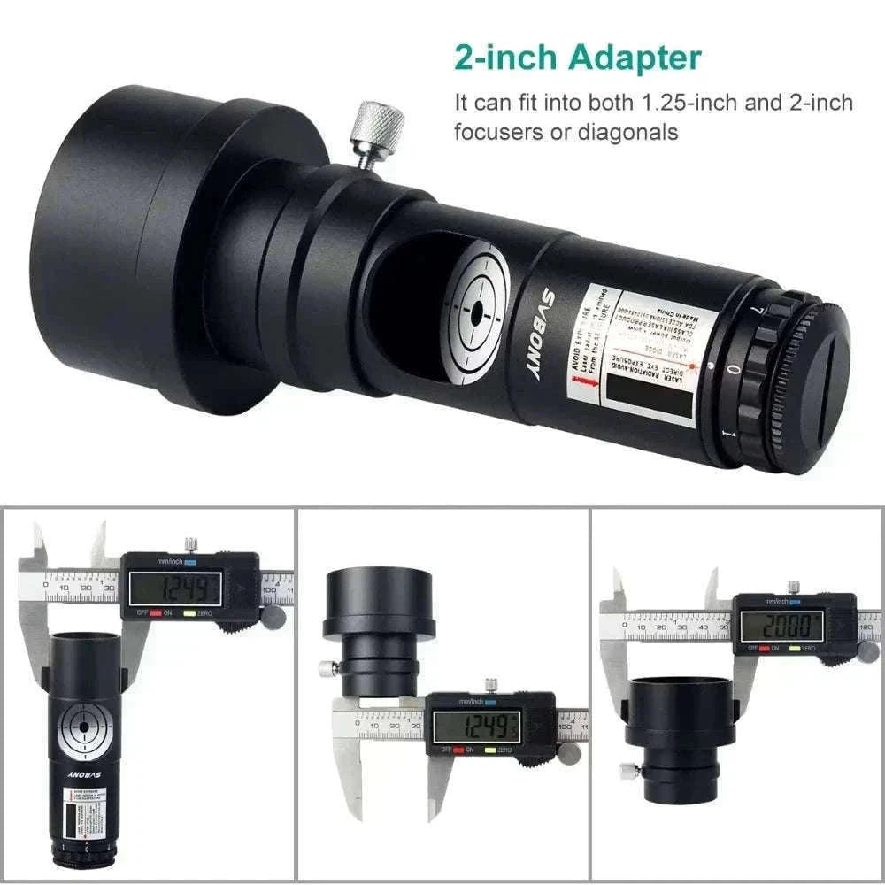 SVBONY Telescope Collimator with 2" Adapter for Newtonian Reflectors-Red Laser Collimator