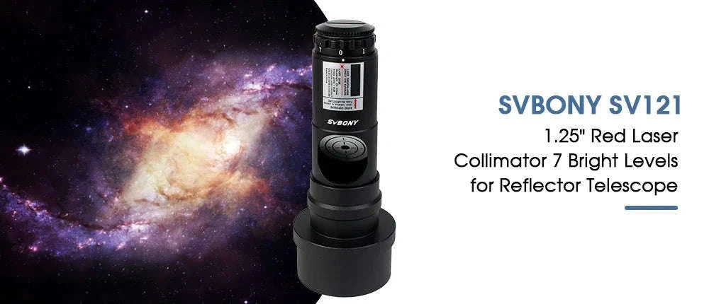 SVBONY Telescope Collimator with 2" Adapter for Newtonian Reflectors-Red Laser Collimator