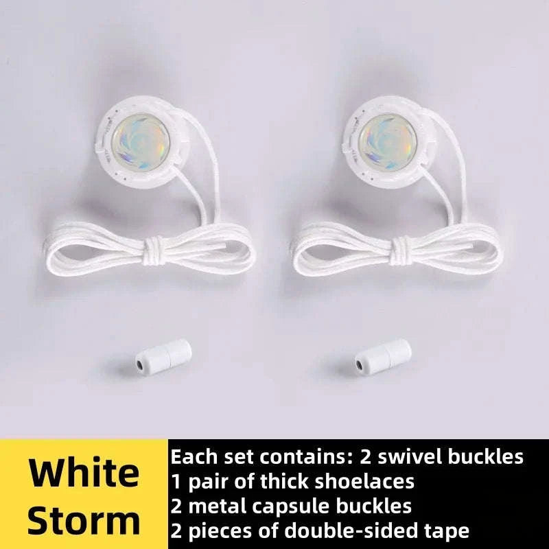 Swivel Buckle Automatic Shoelaces-Balck Sport / CHINA