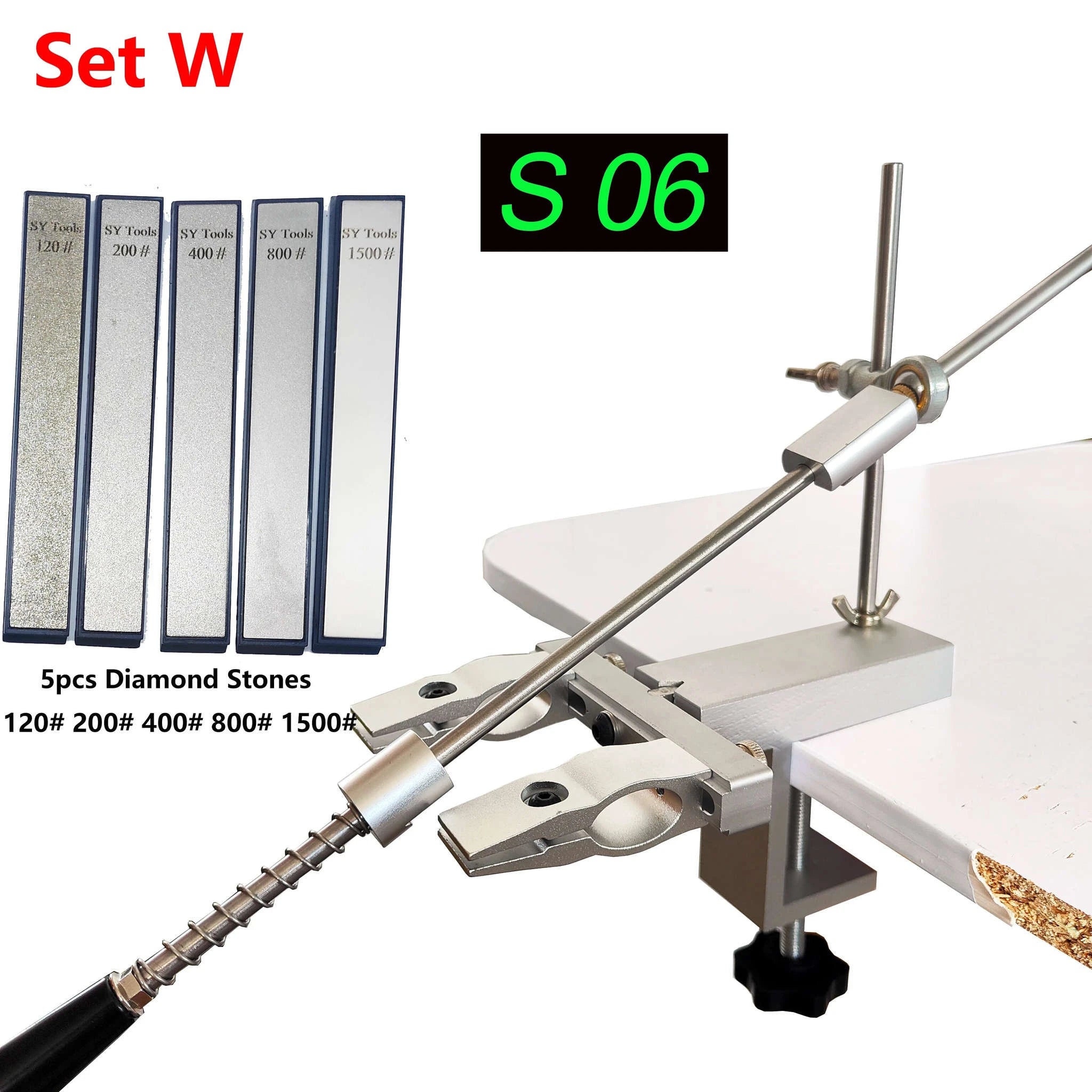 Sy Tools S09 Professional Knife Sharpener System-Set F / As Photo