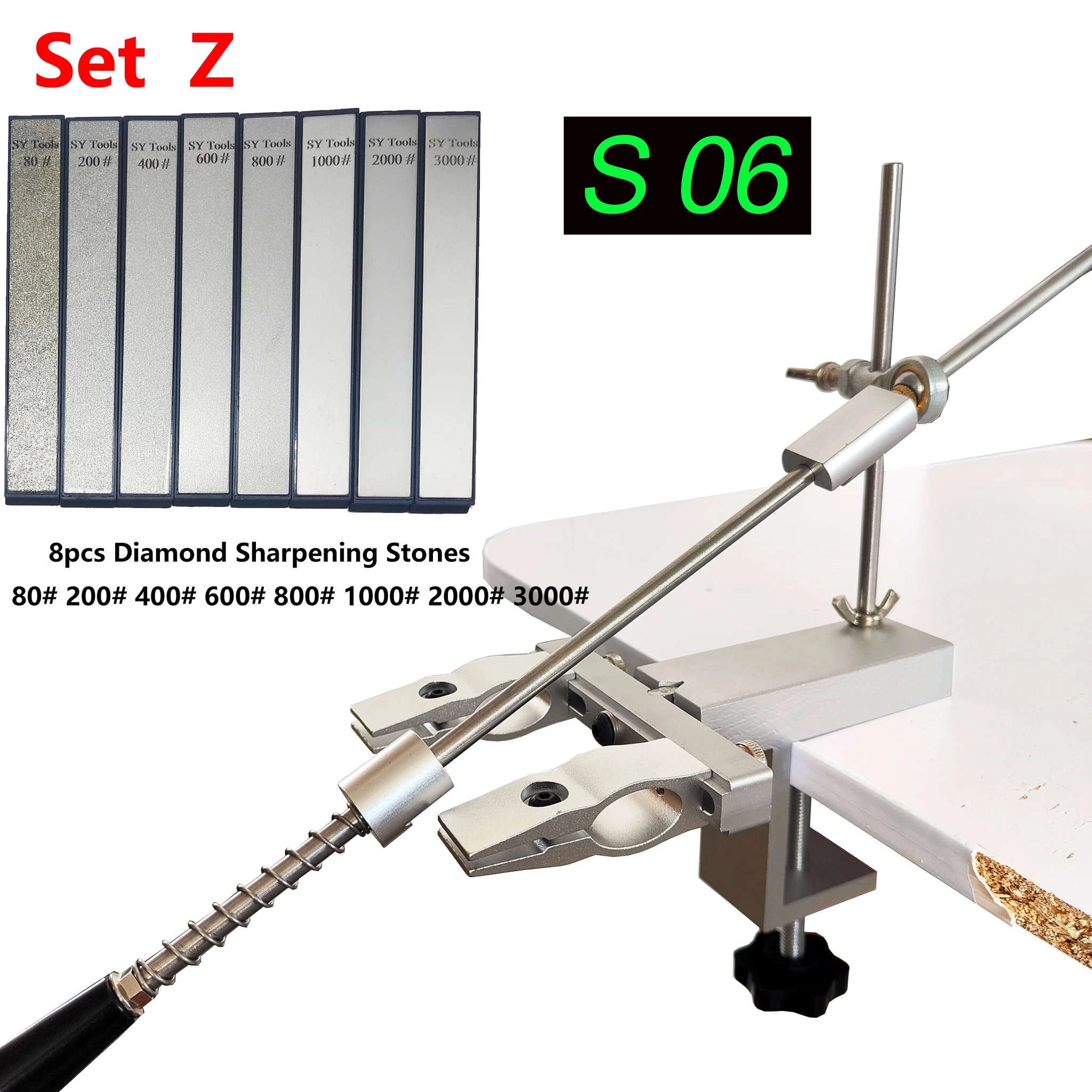 Sy Tools S09 Professional Knife Sharpener System-Set F / As Photo