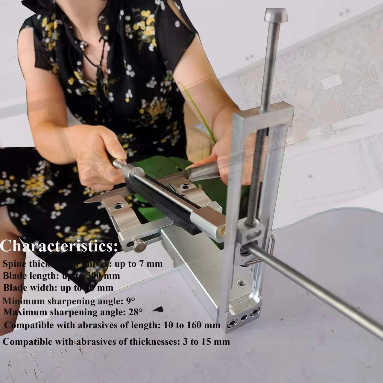 Sy Tools S09 Professional Knife Sharpener System-Set F / As Photo