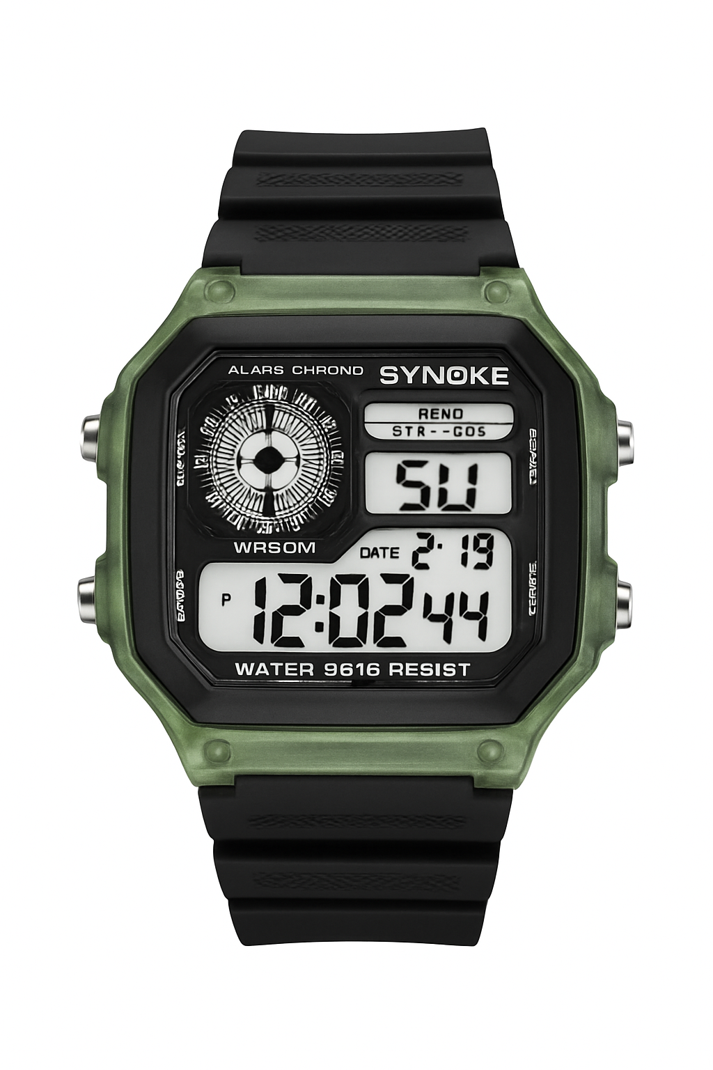 DIGITAL SPORTS WATCH with Luminous Display and Daily Tools