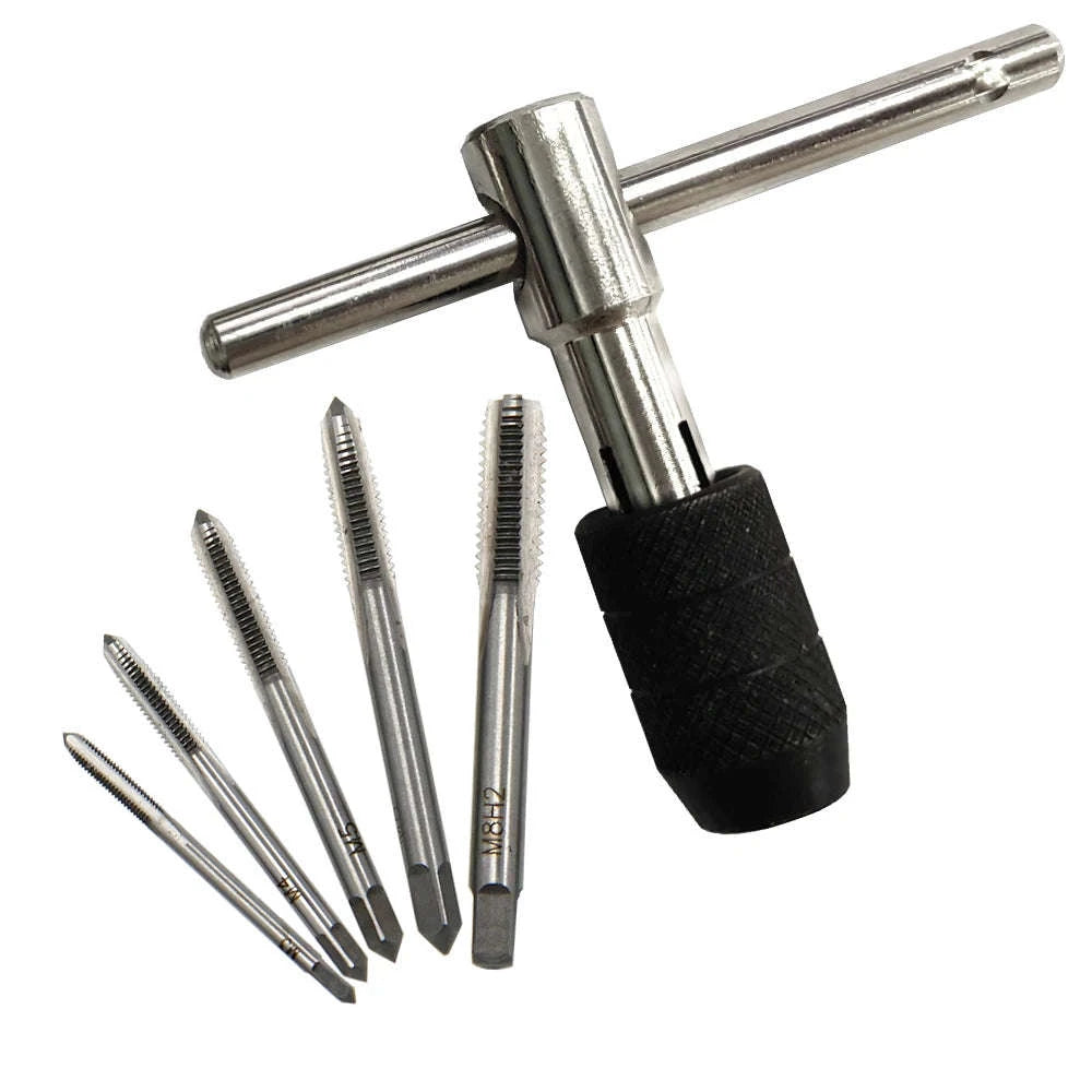 T-Type Hand Tap Wrench Set (3‑6mm)-Tap wrench set
