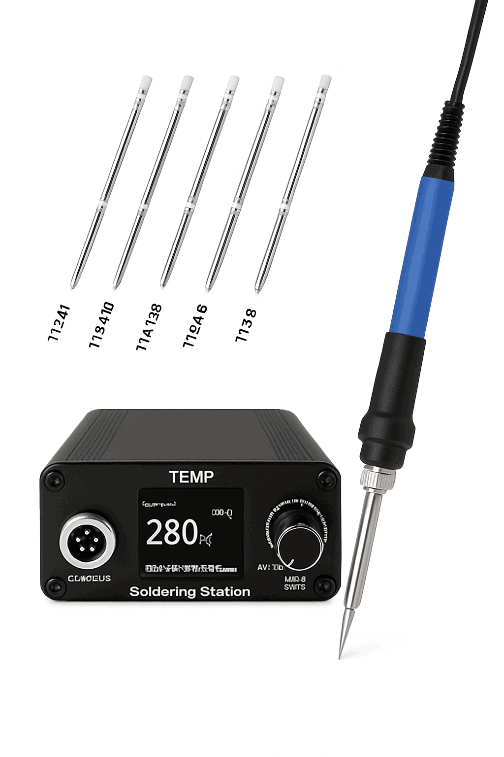T12 75W Digital Soldering Iron Station with 150–450°C Control-T12NEW SET1 / US