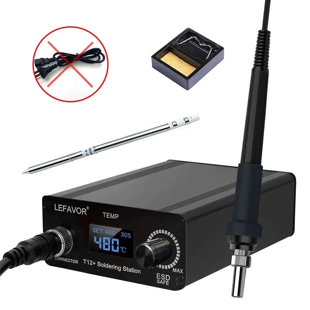T12 75W Digital Soldering Iron Station with 150–450°C Control-T12NEW SET1 / US