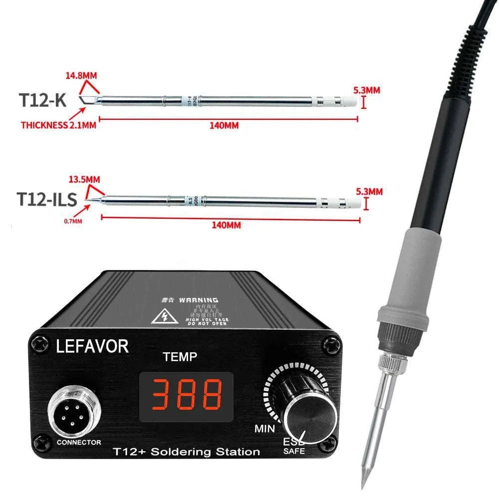 T12 75W Digital Soldering Iron Station with 150–450°C Control-T12NEW SET1 / US