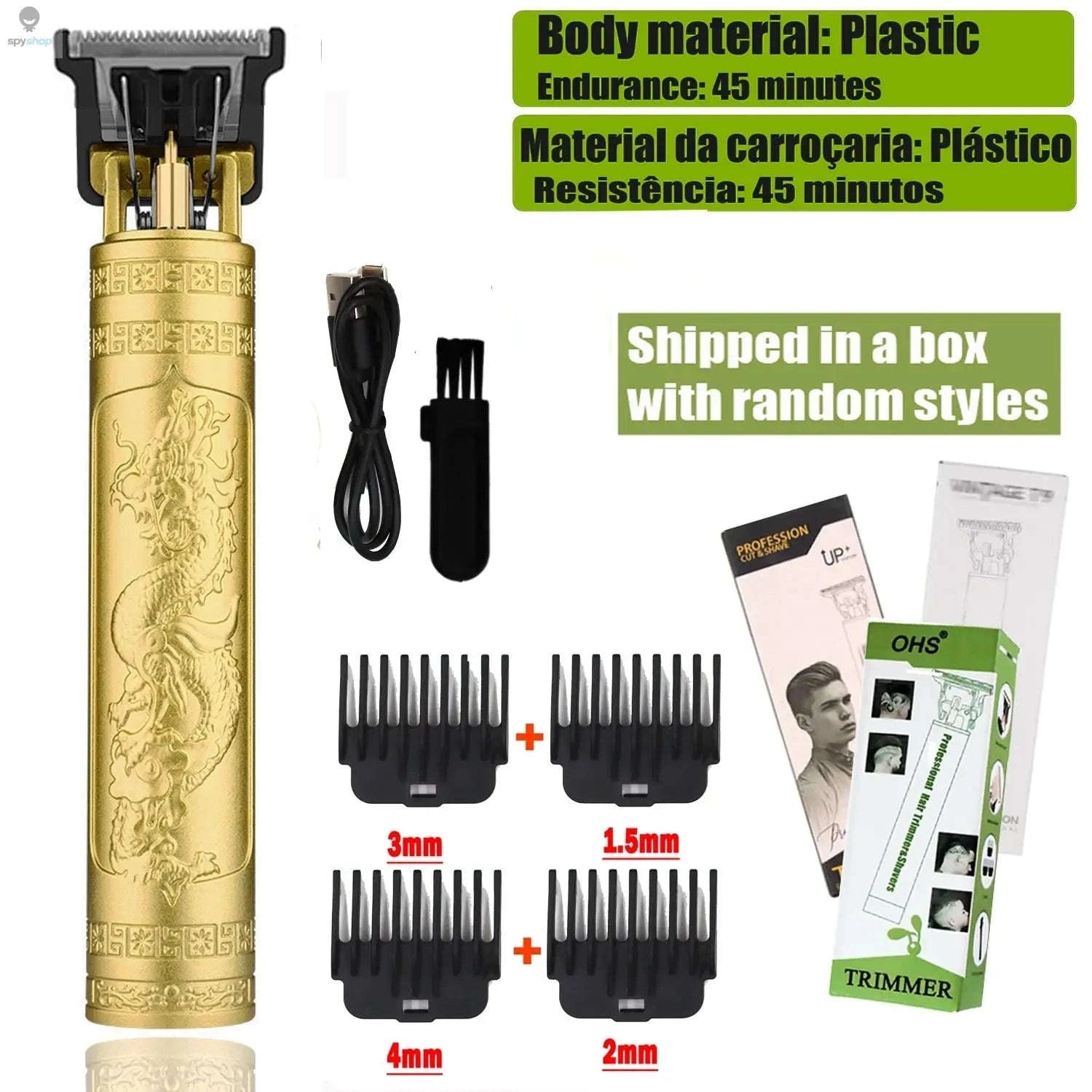 T9 Hair Clipper – Precision Trimmer for Clean Lines and Easy Grooming-OHS S2 DRAGON