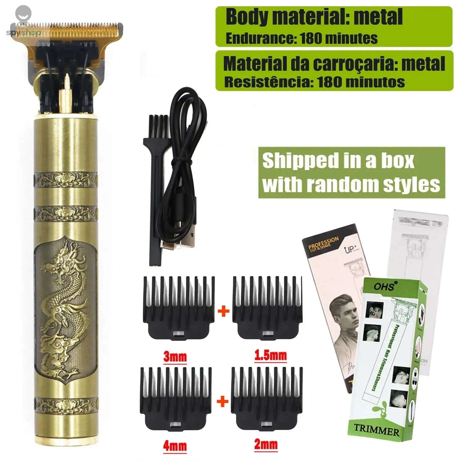 T9 Hair Clipper – Precision Trimmer for Clean Lines and Easy Grooming-OHS S2 DRAGON