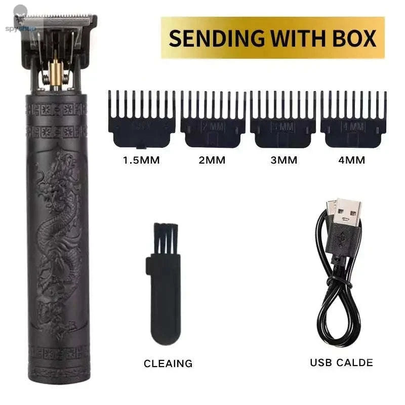 T9 USB Electric Hair Clipper for Men-Gold Panlong