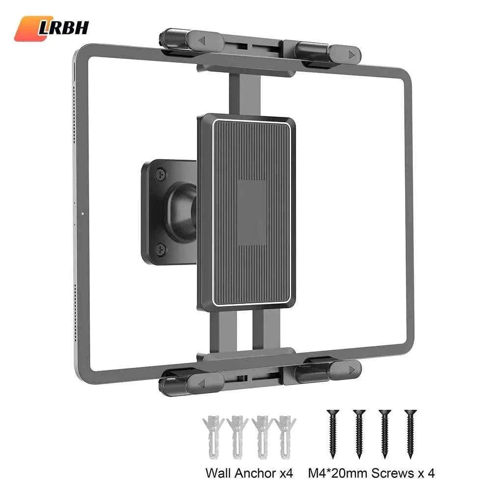 Tablet Wall Mount 360° Rotation Holder Stand for 4.7-15 in Devices-Default Title