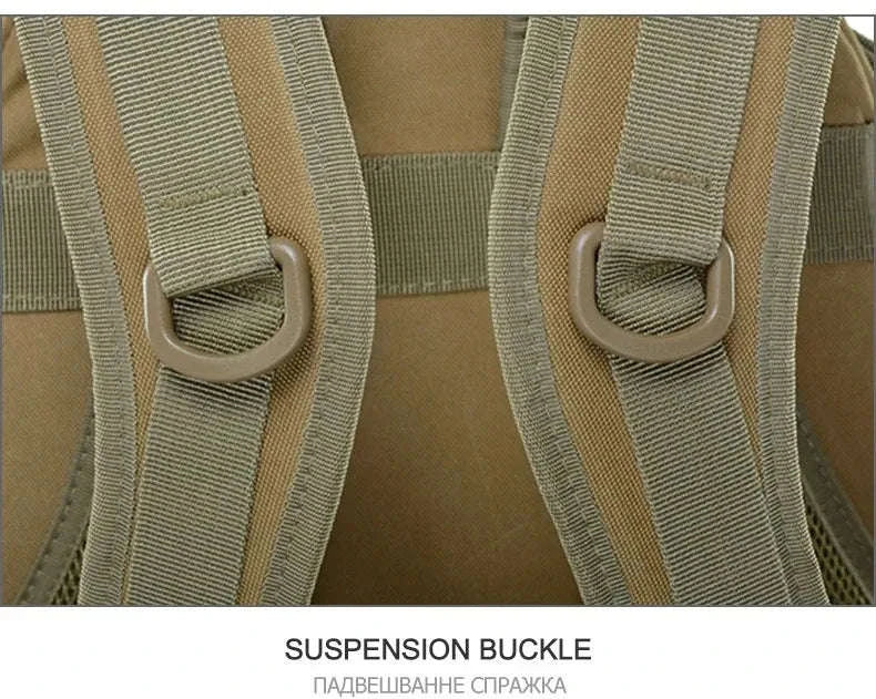 Tactical Backpack with Reflective Strips and 20-35L Storage-Khaki / United Kingdom