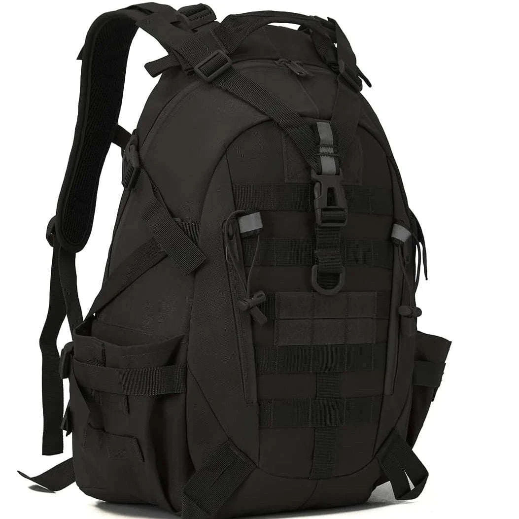 Tactical Backpack with Reflective Strips and 20-35L Storage-Khaki / United Kingdom