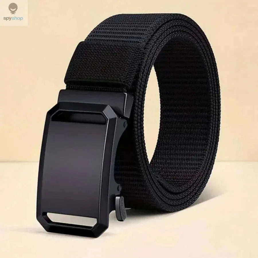 Tactical Canvas Belt with Automatic Buckle for Daily Support-light brown / 120cm