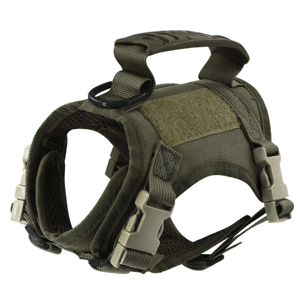 Tactical Cat Harness Adjustable Vest for Confident Outdoor Adventures-Camouflage harness / United States