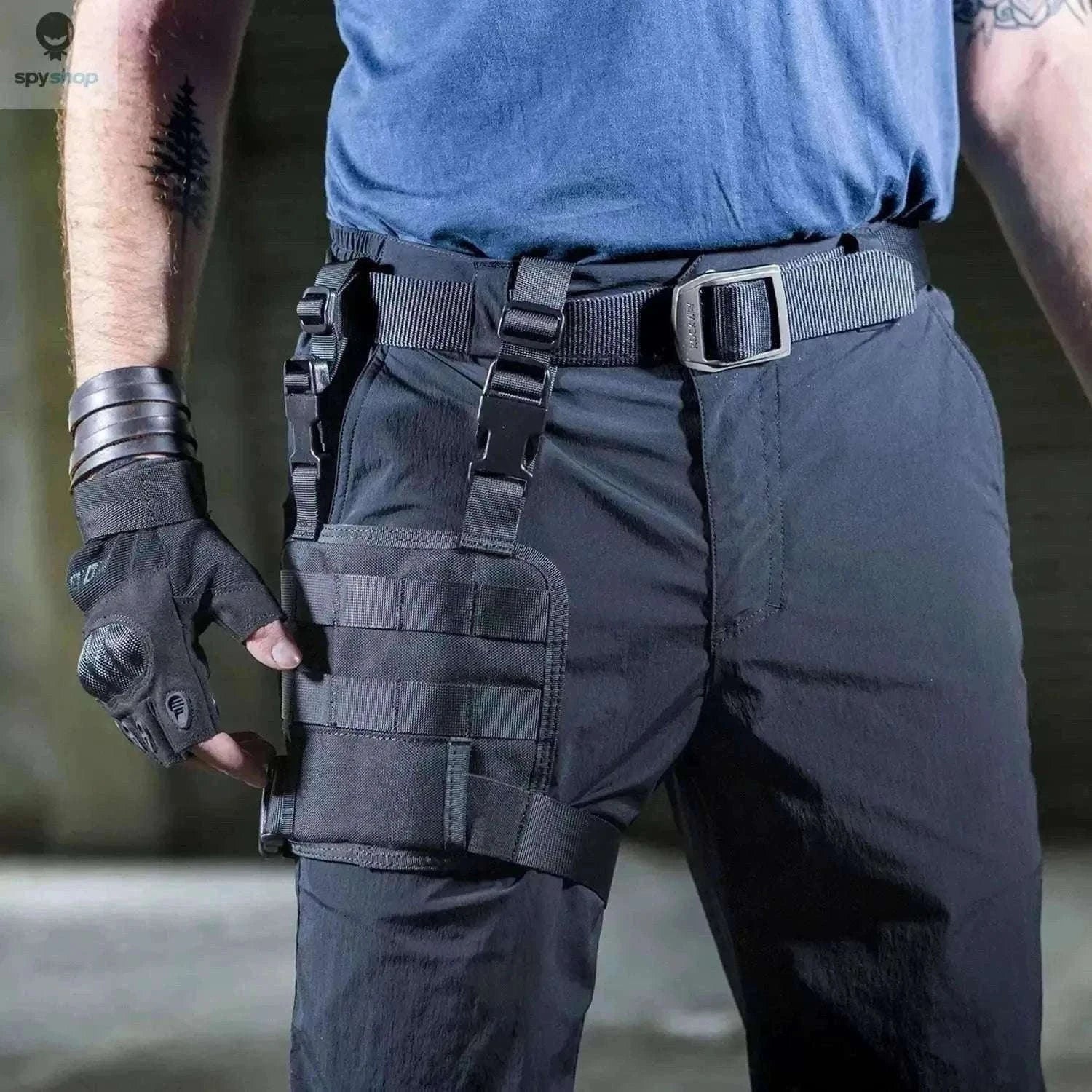 Tactical Drop Leg Pouch for Fast Access and Secure Carry-Green