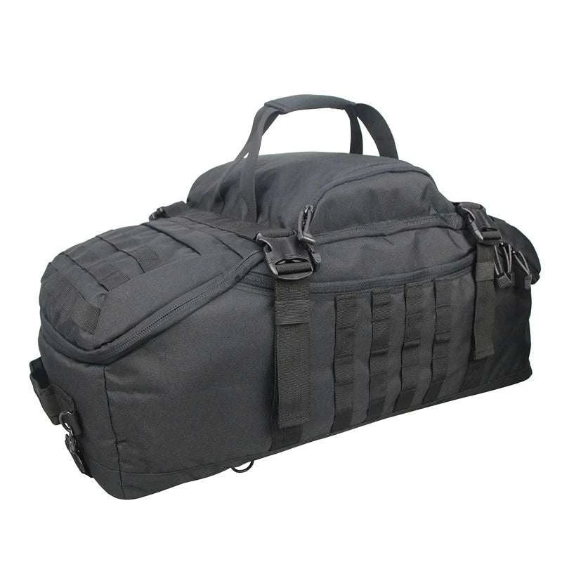 Tactical Duffle Backpack 30L–80L with MOLLE for Gym, Travel & Outdoor-XL Black / United States