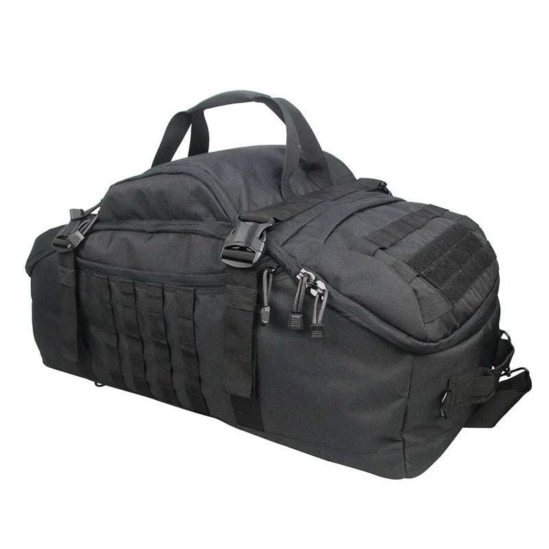 Tactical Duffle Backpack 30L–80L with MOLLE for Gym, Travel & Outdoor-XL Black / United States