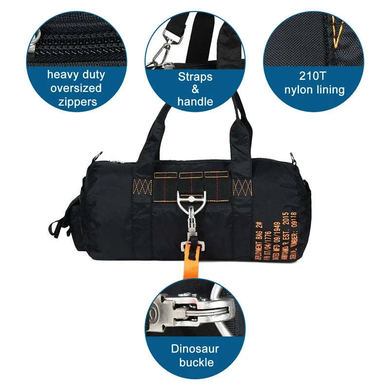 Tactical Duffle Bag Water-Resistant Nylon Travel Gear Bag-OD Green / United States