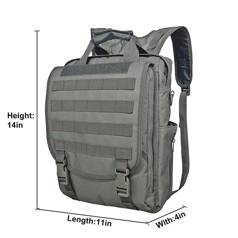 Tactical Laptop Messenger Bag-Grey / United States