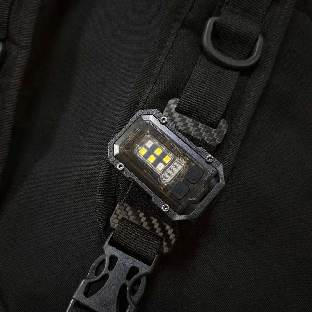 Tactical Mini Flashlight with Hook-and-Loop Plate for 25mm Strap-Only 1pcs Loop Plate