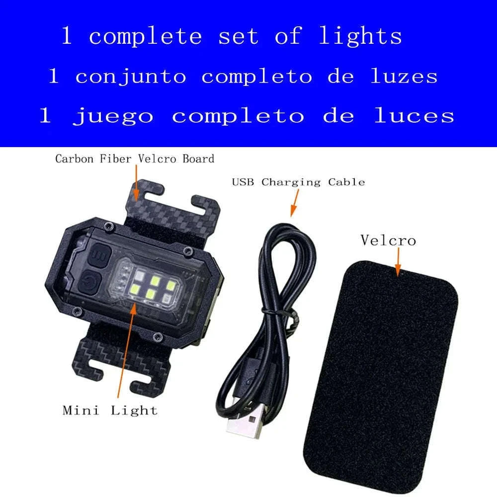 Tactical Mini Flashlight with Hook-and-Loop Plate for 25mm Strap-Only 1pcs Loop Plate