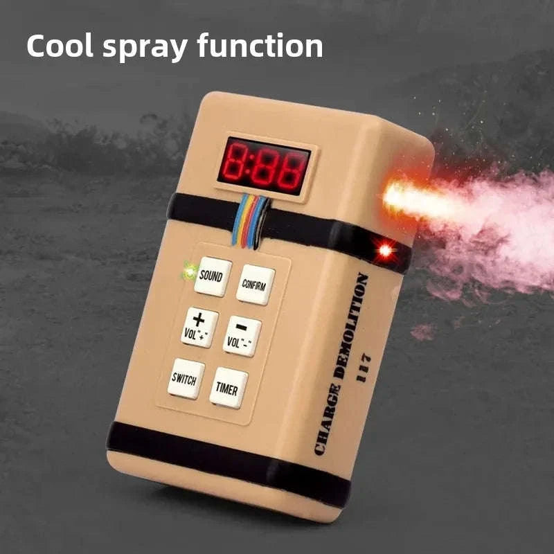 Tactical Toy Grenade with Light and Sound Effects-D