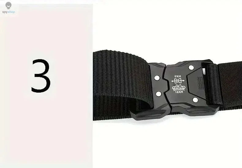 Tactical Waist Belt – Durable Automatic Buckle for Outdoor Performance-2PC B1 black kahki / 125cm