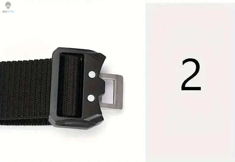 Tactical Waist Belt – Durable Automatic Buckle for Outdoor Performance-2PC B1 black kahki / 125cm