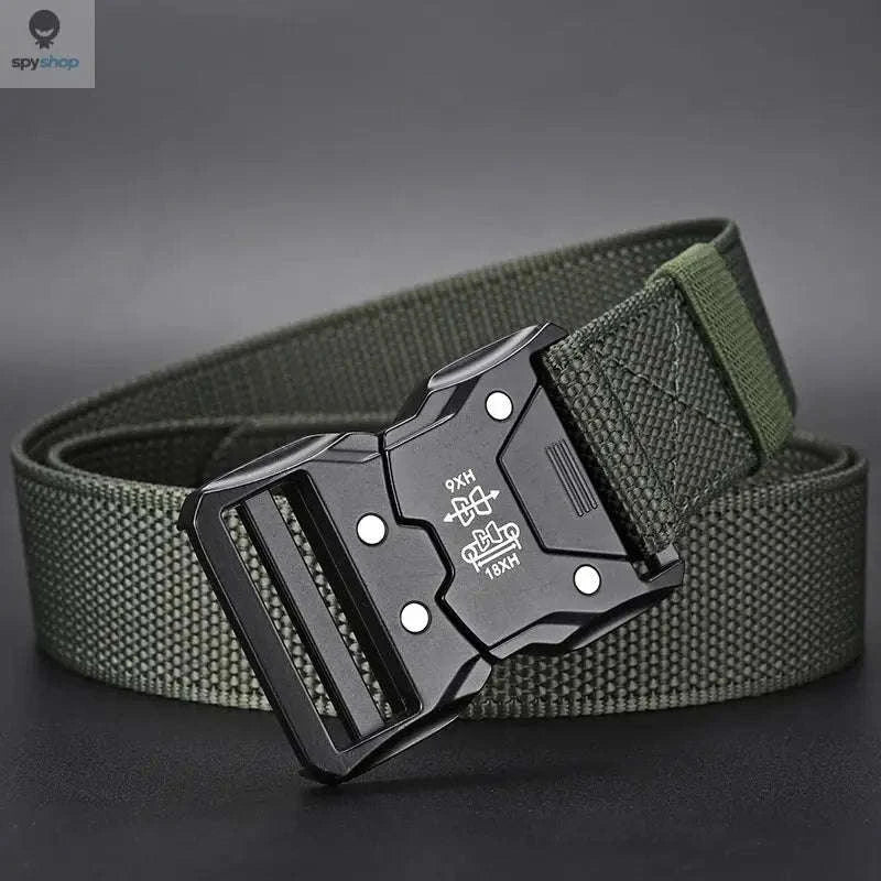 Tactical Waist Belt – Secure Automatic Buckle, Lightweight Design, Outdoor Ready-2PC B1 black black / 120cm