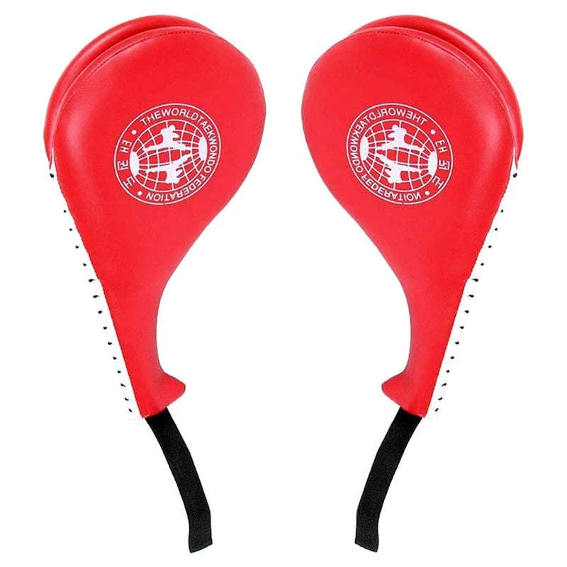 Taekwondo Kick Pad Set for Martial Arts Training and Power Practice-Red