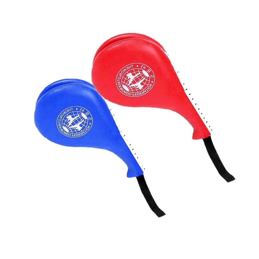 Taekwondo Kick Pad Set for Martial Arts Training and Power Practice-Red