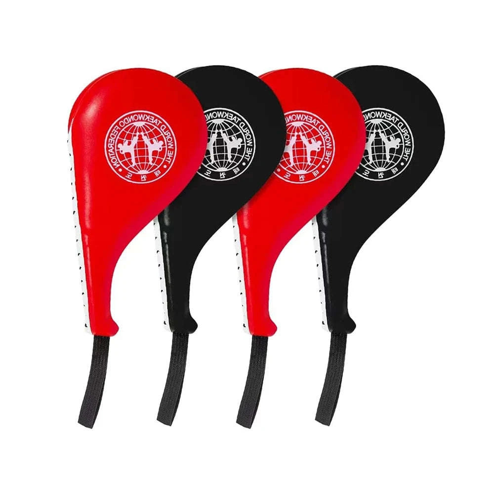 Taekwondo Kick Pad Set for Martial Arts Training and Power Practice-Red