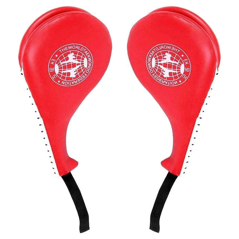 Taekwondo Kick Pad Set for Martial Arts Training and Power Practice-Red