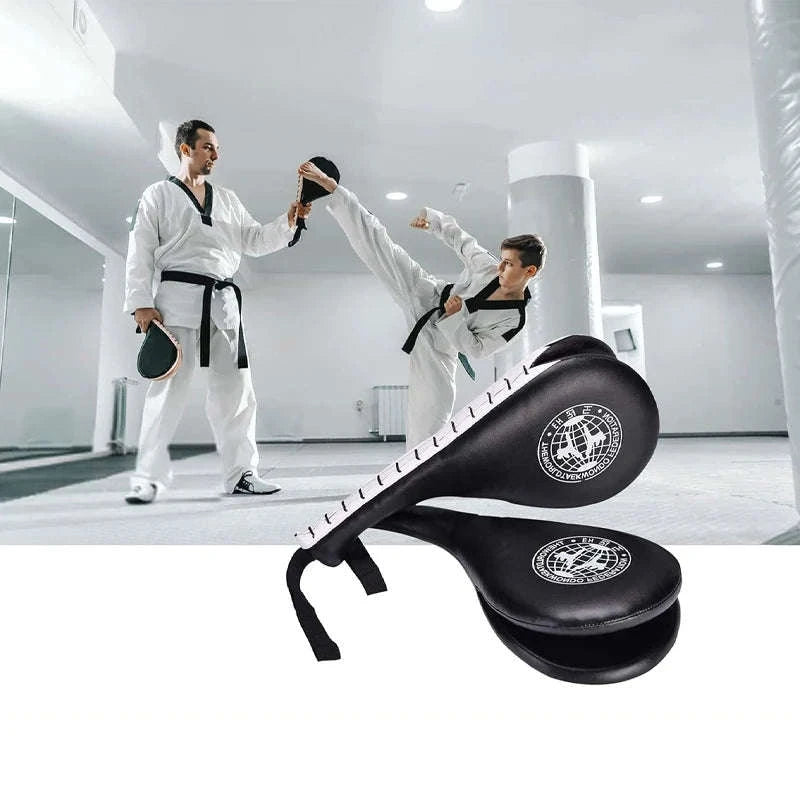 Taekwondo Kick Pad Set for Martial Arts Training and Power Practice-Red