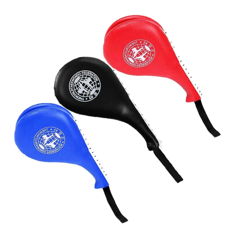 Taekwondo Kick Pad Set for Martial Arts Training and Power Practice-Red
