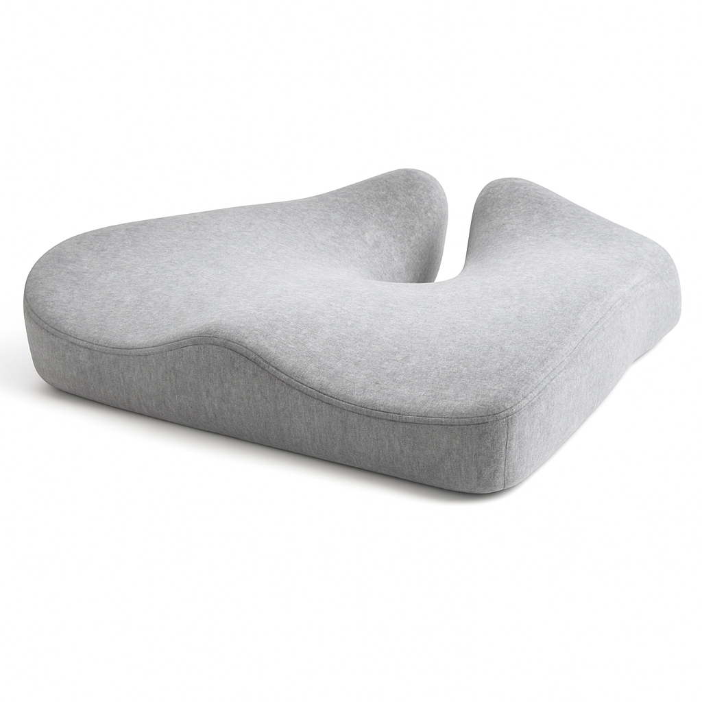Coussin de siège en mousse à mémoire de forme profilée pour soulagement de la pression