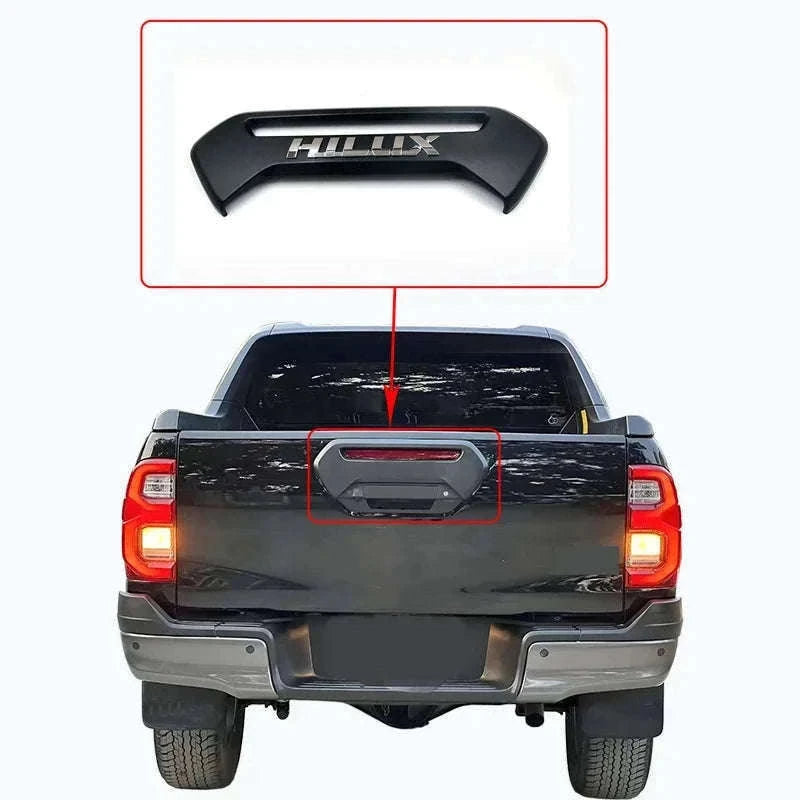 Tailgate Door Handle Bowl Cover Kit 2015-2023 Matte Black-black