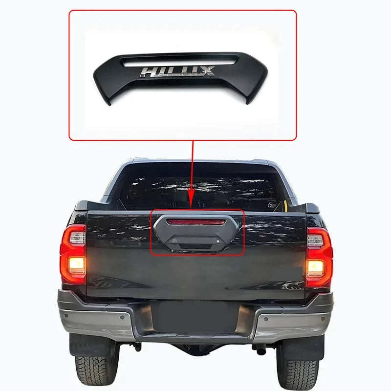 Tailgate Door Handle Bowl Cover Kit 2015-2023 Matte Black-black