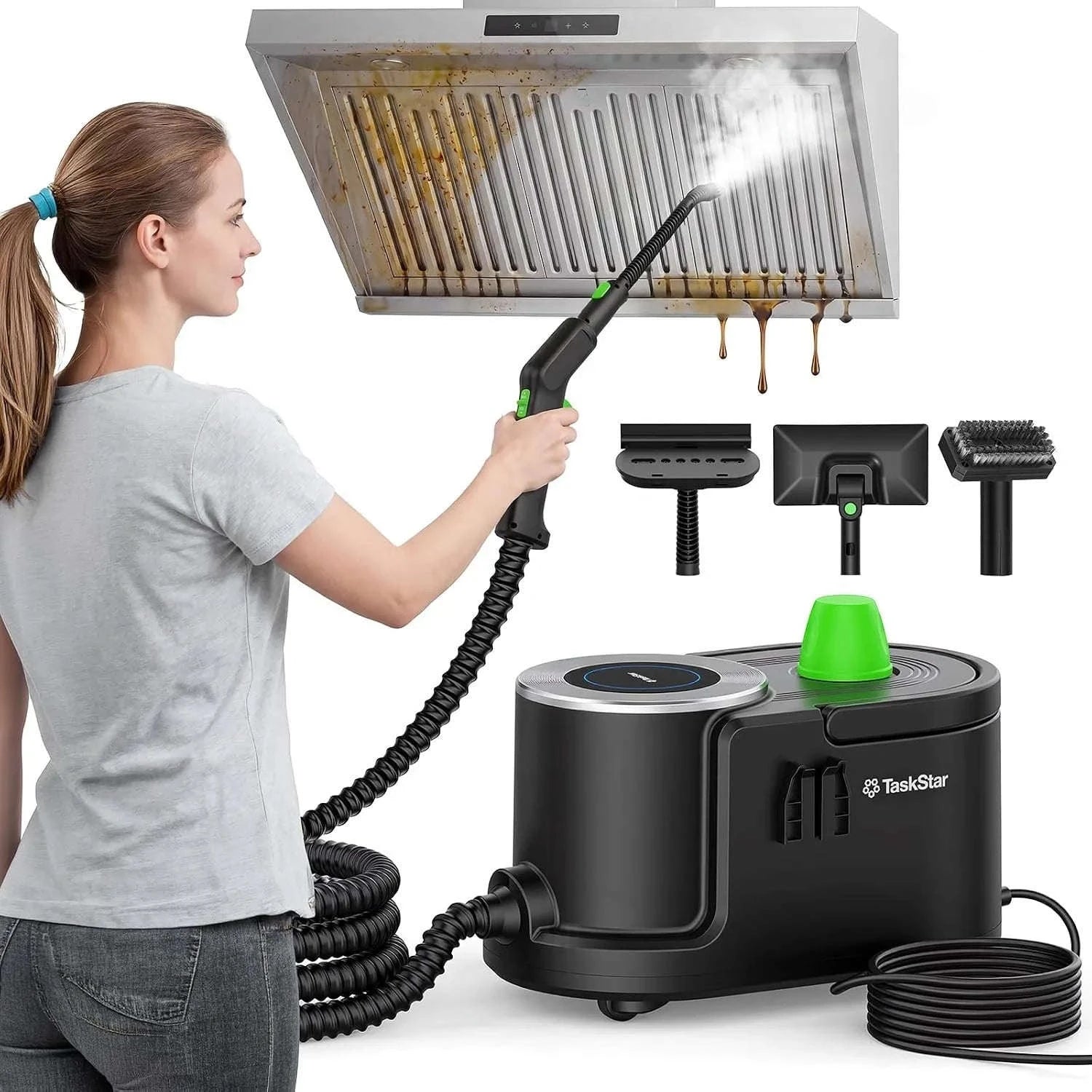 Taskstar 22-in-1 Steam Cleaner High Pressure Steam 1.6L Water TanK MultiFunction-United States / 100V-240V US Plug